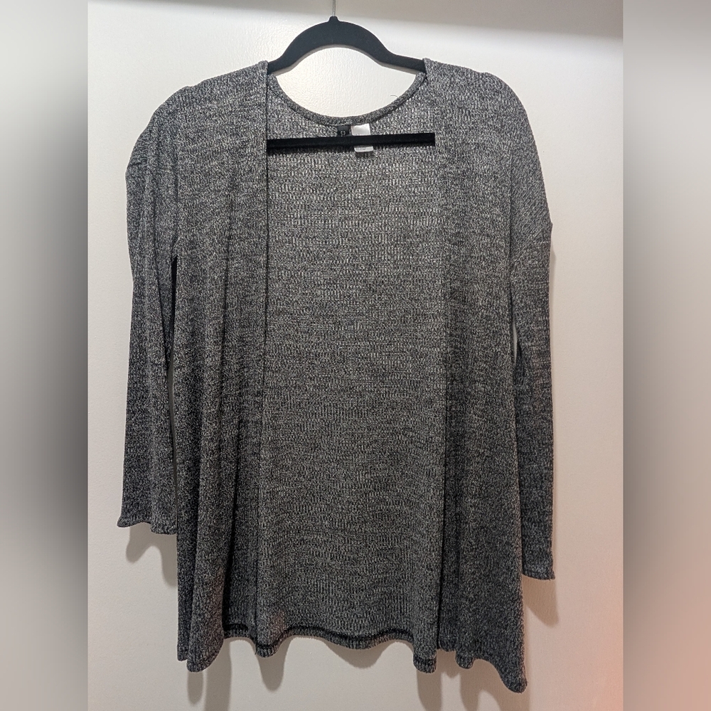 H&M Charcoal Open Front Cardigan